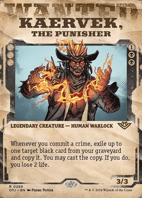 Kaervek, the Punisher card from OTJ #289