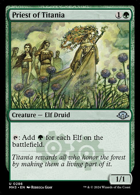 Priest of Titania card from MH3 #286