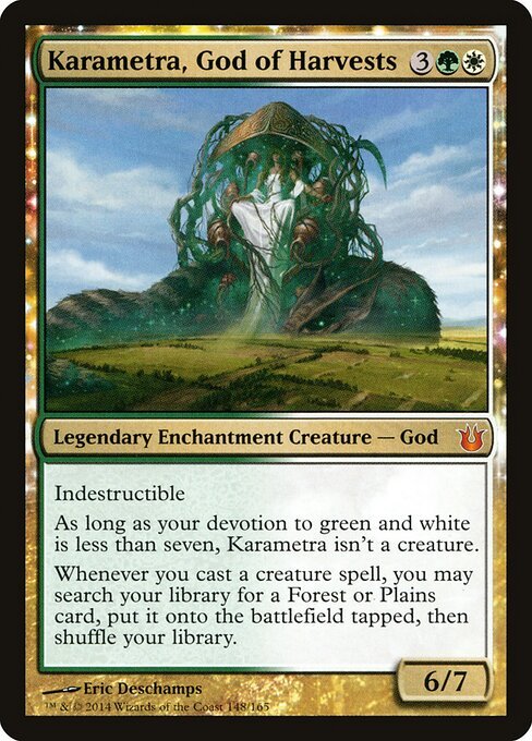 Karametra, God of Harvests card from BNG #148