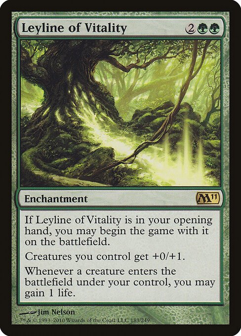 Leyline of Vitality card from M11 #183