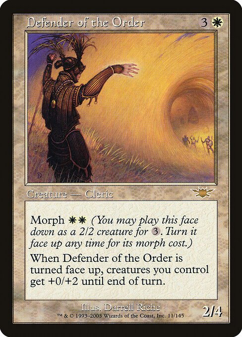 Defender of the Order card from LGN #11