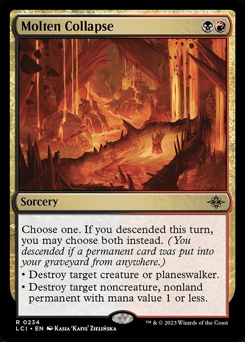 Molten Collapse card from LCI #234
