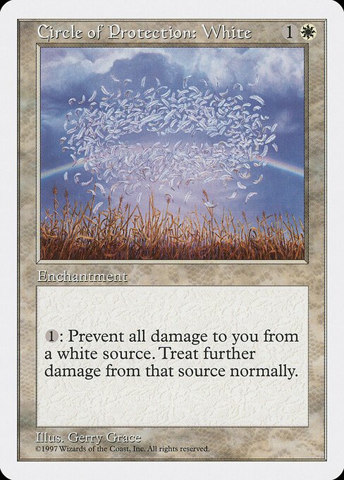 Circle of Protection: White card from 5ED #product-2076
