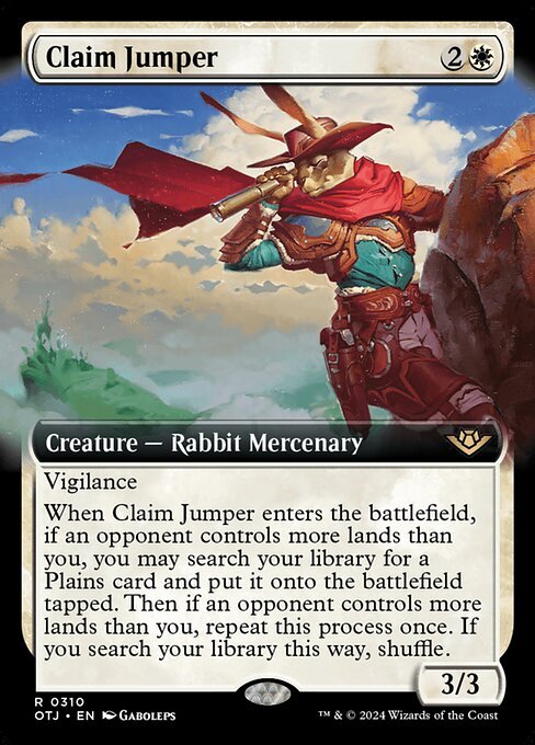 Claim Jumper card from OTJ #310