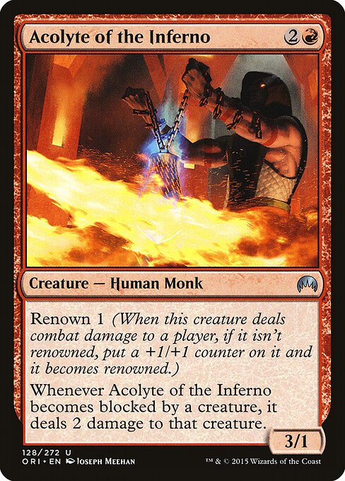 Acolyte of the Inferno card from ORI #128