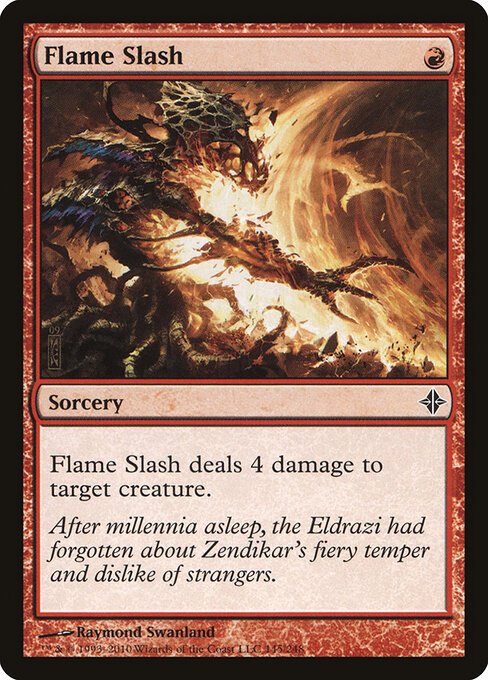 Flame Slash card from ROE #145