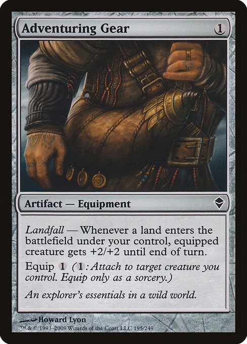 Adventuring Gear card from ZEN #195