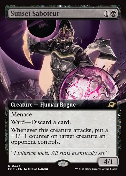 Sunset Saboteur card from EOE #334