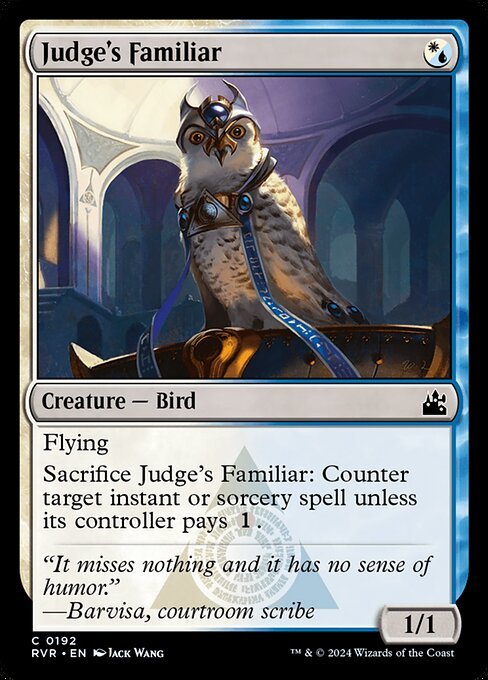 Judge's Familiar card from RVR #192