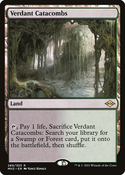 Verdant Catacombs card from MH2 #260