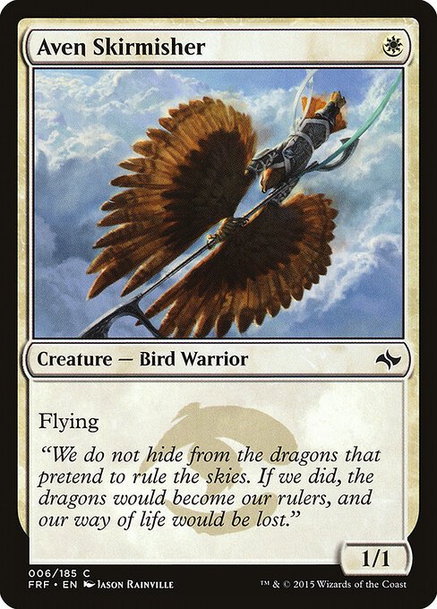 Aven Skirmisher card from FRF #6