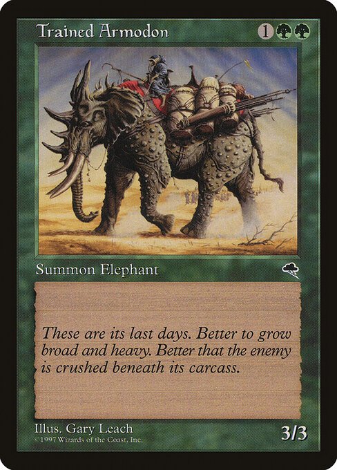 Trained Armodon card from TMP #260