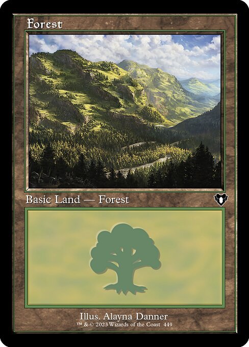Forest (449) (Retro Frame) card from CMM #449