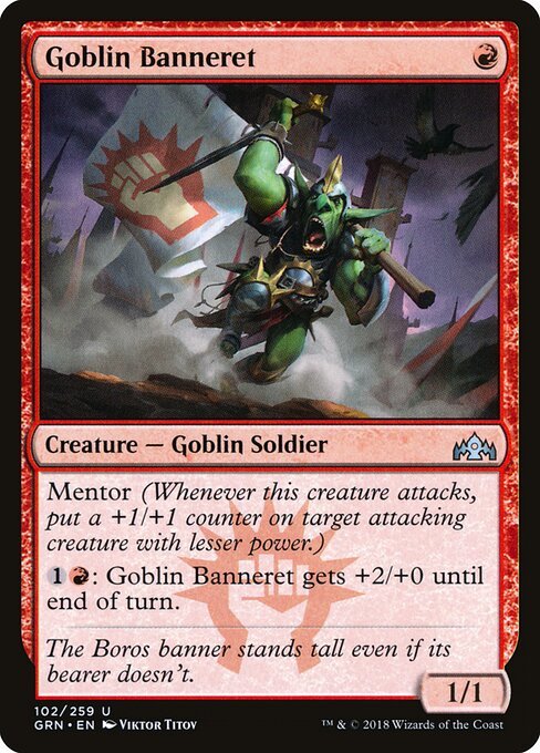Goblin Banneret card from GRN #102