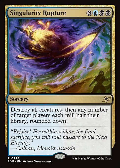 Singularity Rupture card from EOE #228