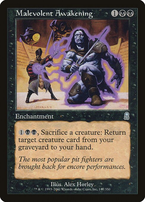 Malevolent Awakening card from ODY #147