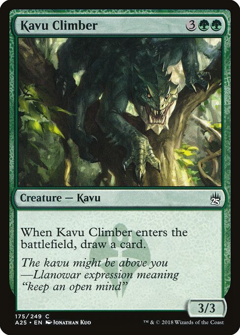 Kavu Climber card from A25 #175