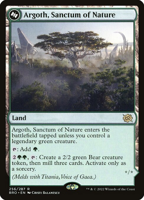 Argoth, Sanctum of Nature card from BRO #256