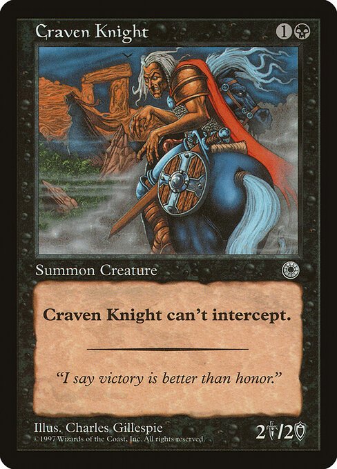 Craven Knight card from POR #product-643