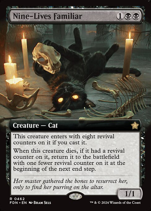 Nine-Lives Familiar card from FDN #462