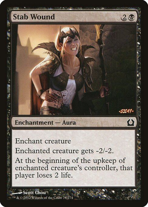 Stab Wound card from RTR #78
