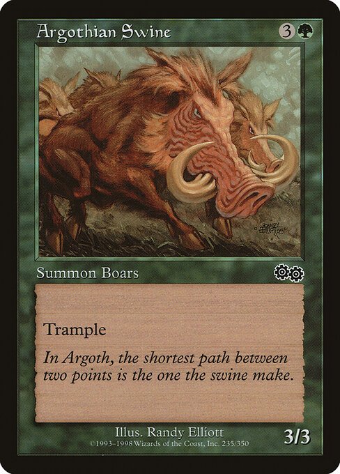 Argothian Swine card from USG #235