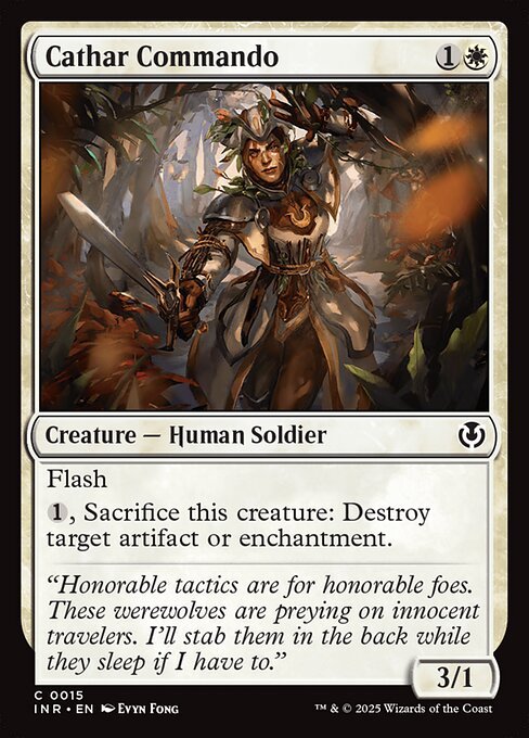 Cathar Commando card from INR #15
