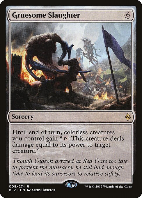 Gruesome Slaughter card from BFZ #9