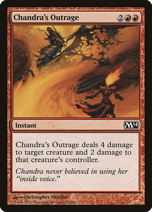 Chandra's Outrage card from M14 #133