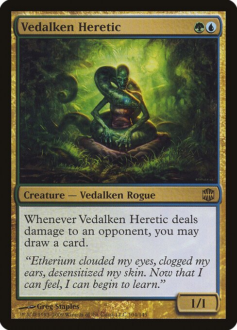 Vedalken Heretic card from ARB #104