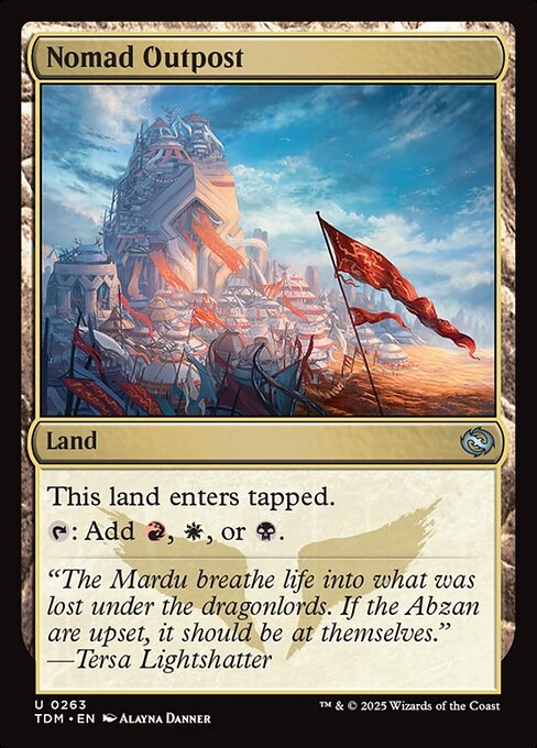 Nomad Outpost card from TDM #263