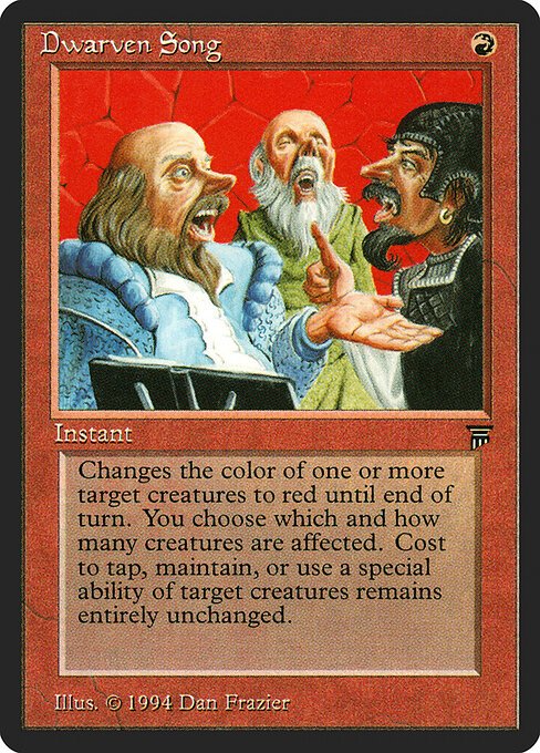 Dwarven Song card from LEG #product-3849