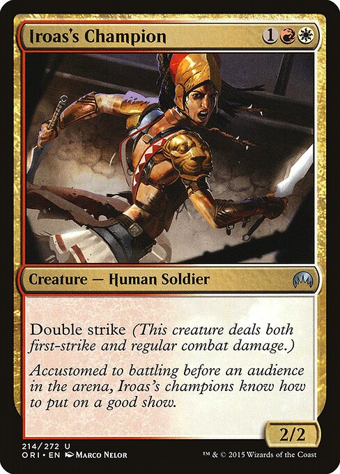 Iroas's Champion card from ORI #214