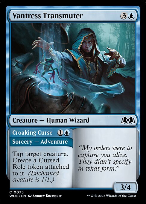 Vantress Transmuter card from WOE #75