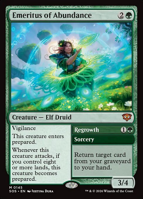 Emeritus of Abundance card from SOS #145