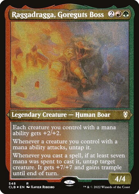 Raggadragga, Goreguts Boss card from CLB #548