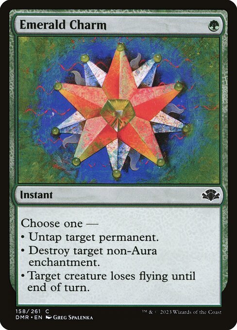 Emerald Charm card from DMR #158
