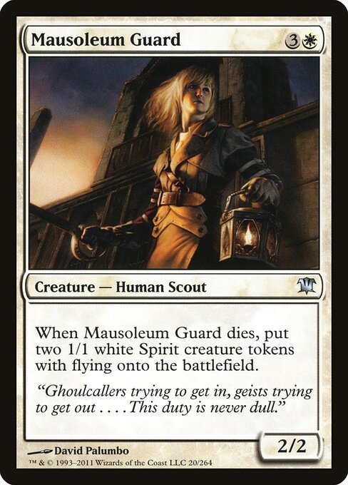 Mausoleum Guard card from ISD #20