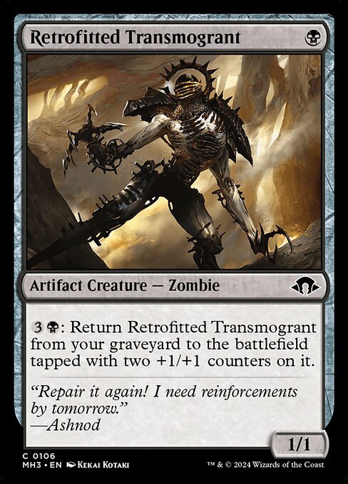 Retrofitted Transmogrant card from MH3 #106