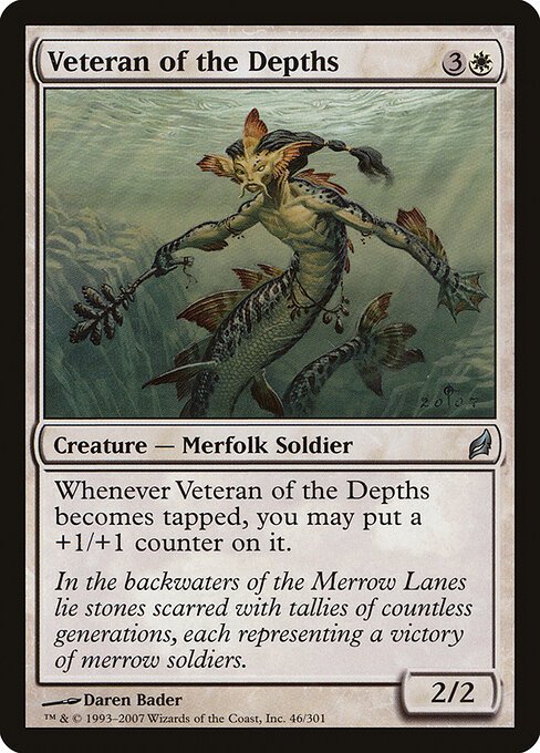 Veteran of the Depths card from LRW #46