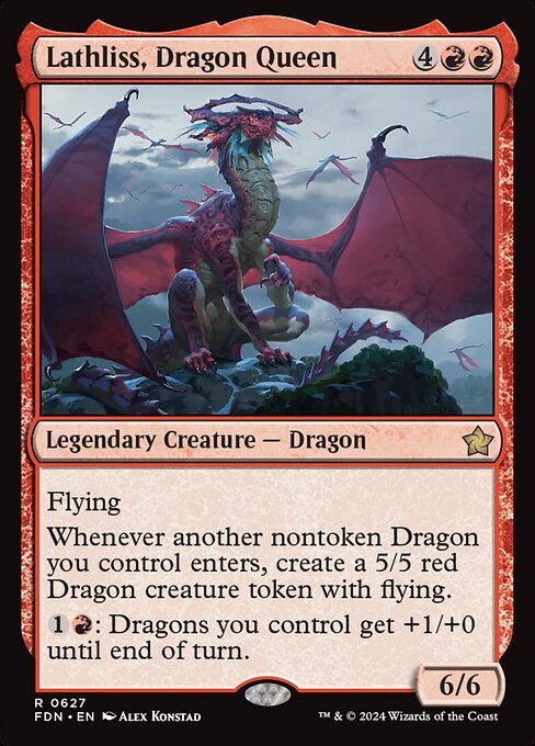 Lathliss, Dragon Queen card from FDN #627