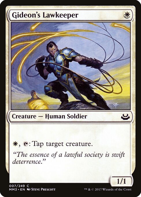 Gideon's Lawkeeper card from MM3 #7