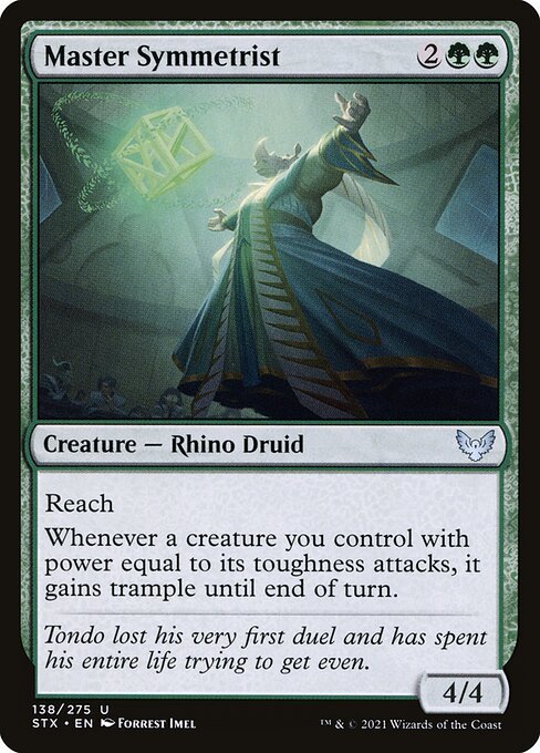 Master Symmetrist card from STX #138