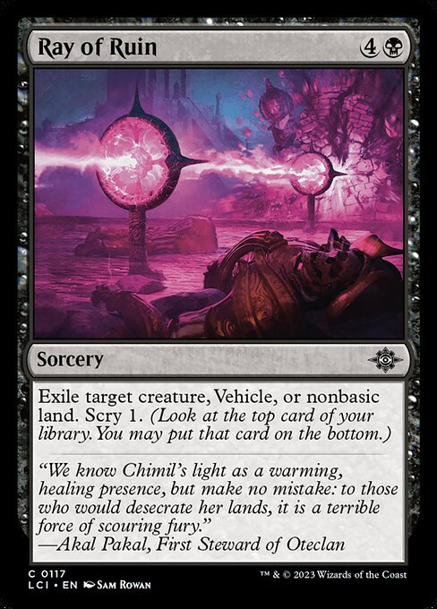 Ray of Ruin card from LCI #117