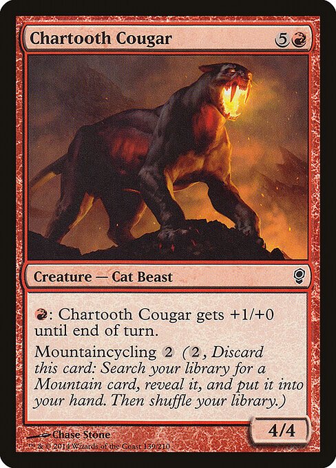 Chartooth Cougar card from CNS #139