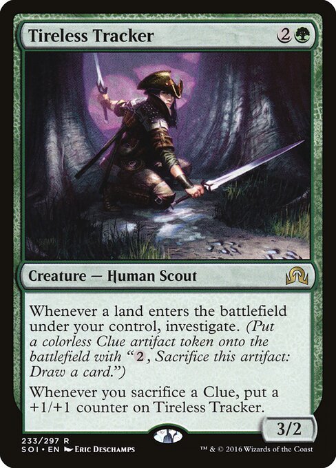 Tireless Tracker card from SOI #233