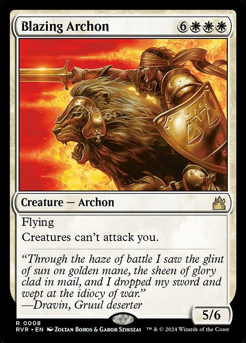 Blazing Archon card from RVR #8