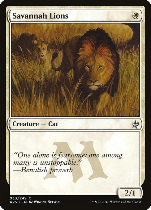 Savannah Lions card from A25 #33