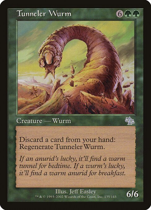 Tunneler Wurm card from JUD #135