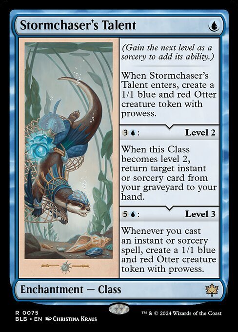 Stormchaser's Talent card from BLB #75
